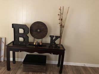 Side table (items not included)