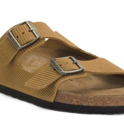 NEW in Box Birkenstock Men's Suede Arizona Corduroy Contrast Outsole Sandals Shoes  Size 43 44