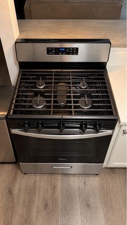 Whirlpool Stainless Steel 5-Burner Gas Stove / Oven