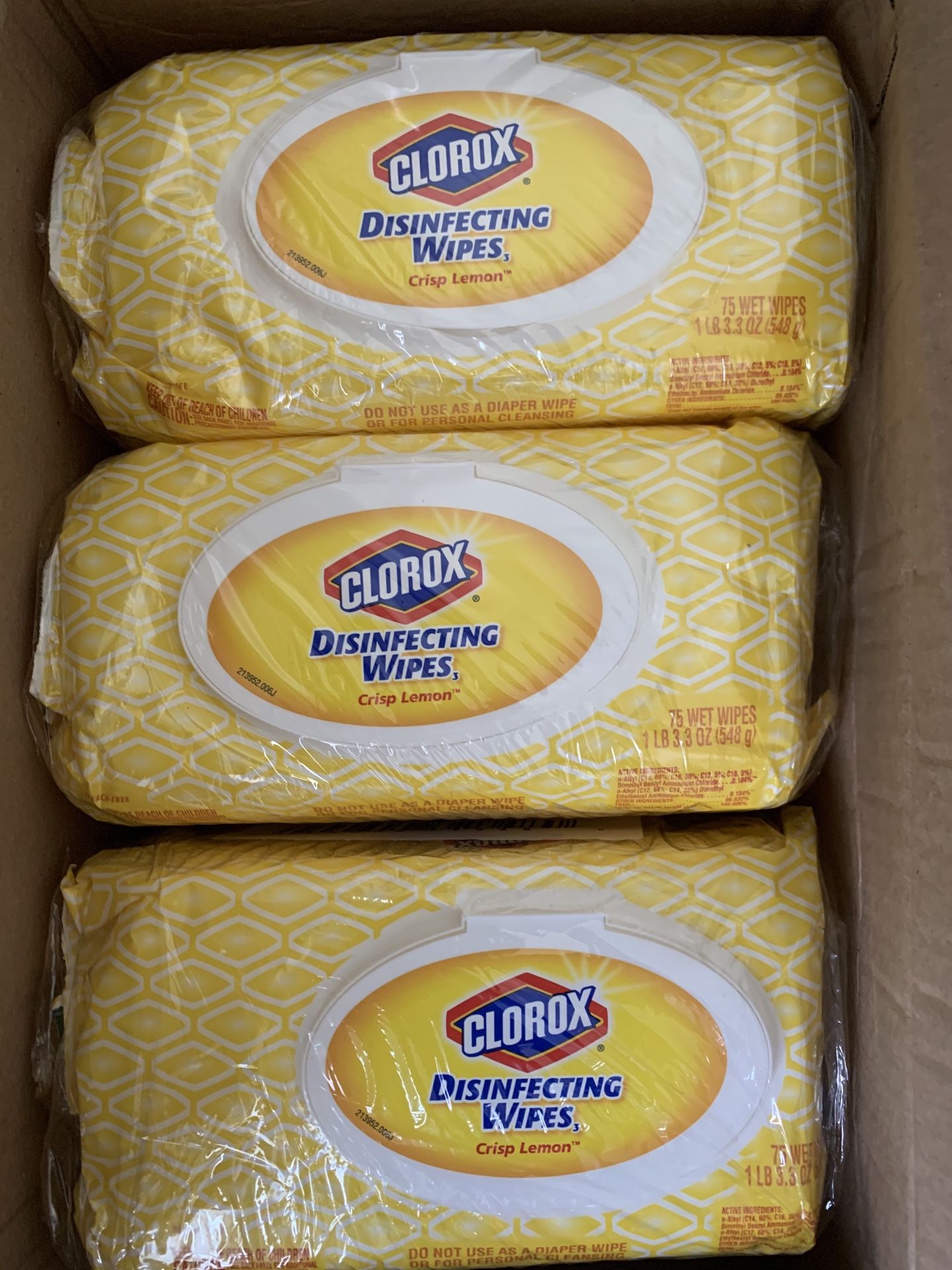 Clorox (Easy to Pull) 3 packs 75ct