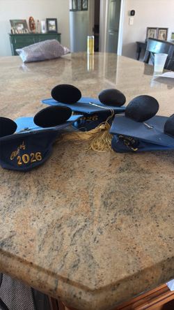 Three Disney 2026 graduation cap