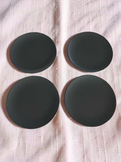Set of 4-IKEA Dark Gray 8” Plates