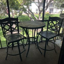 Counter Height Patio Table Set
