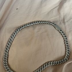 Moissanite 20 Inch Cuban Link Chain