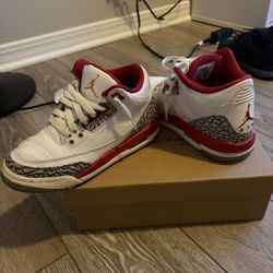Jordan 3 Red And White 