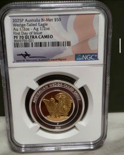 2025P Australia Bi-Metal Wedge-Tailed Eagle $50 NGC PF70 Ultra Cameo