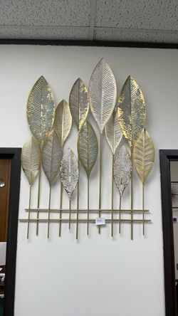 Metal Leaf Wall Art Decor