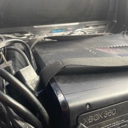 Black Xbox 360 With Case