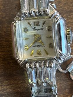 Crown Antimagnetic Swiss Made Vintage Watch