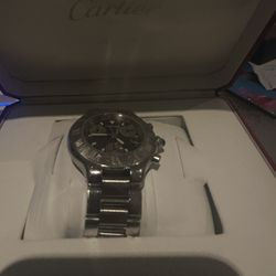 Cartier Must 21 Chronoscaph , Stainless Steel, Black dial,