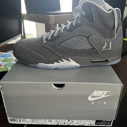Men’s Jordan retro 5 wolf grey size 14 BNIB in hand