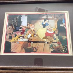 Original Disney Lithograph Of Snow White