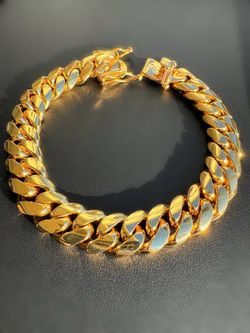 10k solid Yellow Gold Big boy VIP Brand new Cuban link 8.75” 97.8 grams 13mm