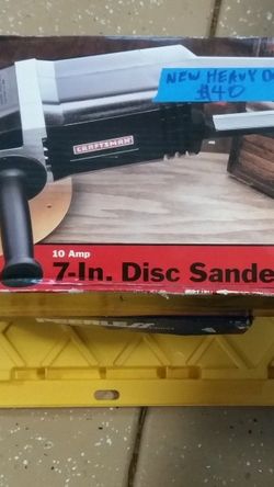 New 10 amp 7 inch disc polisher sander 