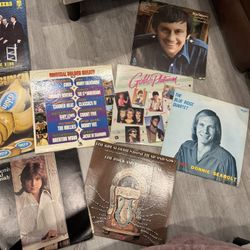 Collection Of Old Vinyl Records Vintage