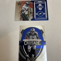 2006 Leaf Rookie & Stars Standing Ovation Jevon Kearse & Crusade Steve Smith both # to 500