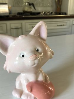 Hand Painted Fox Figurine