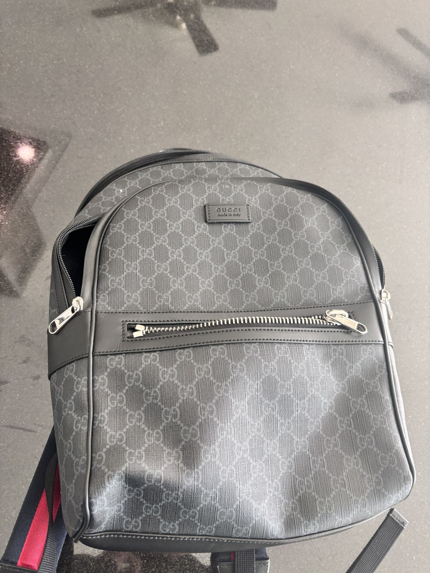 Gucci Backpack(Leather Black)