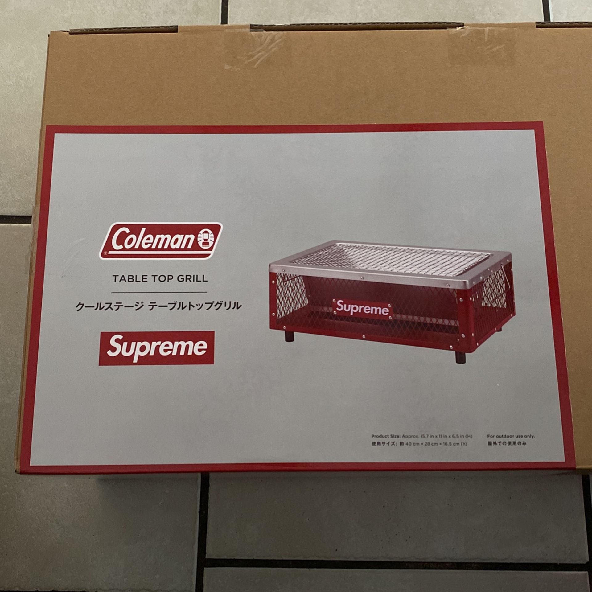 Supreme Coleman Table Top Grill