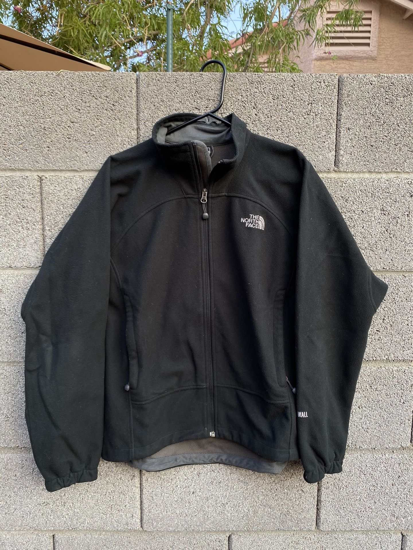 The North Face Windwall Black Full Zip Mens Fleece Jacket M