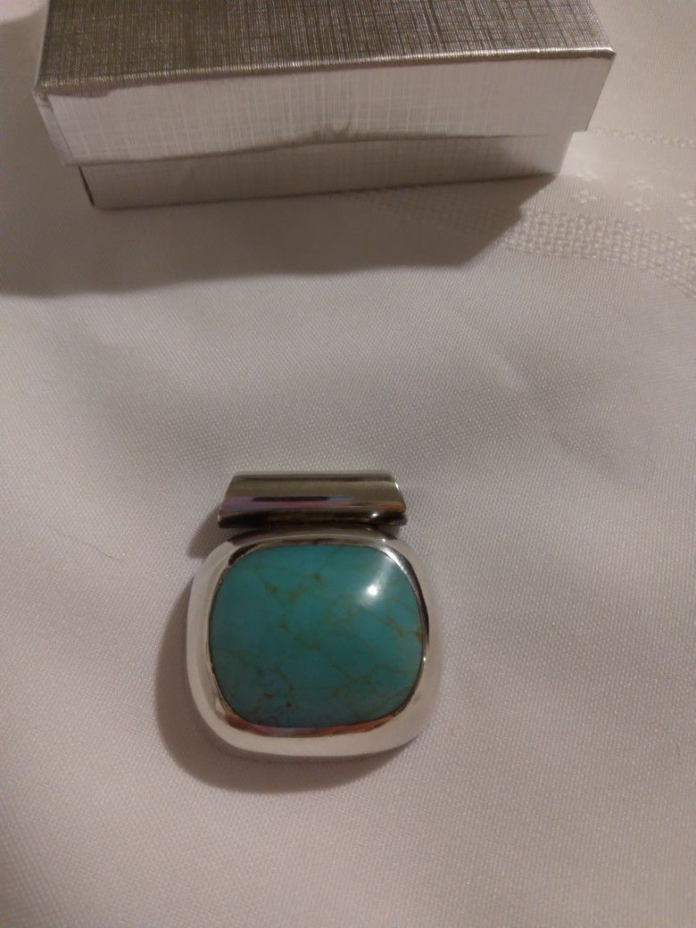 Silver/Turquoise/Charm $50
