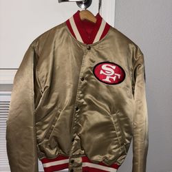 Vintage 80's 49ers NFL Starter Jacket, Pre-owned in size Men's Medium