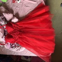Red Corset Homecoming Dress