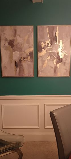 Abstract Canvas Wall Art Set of 2