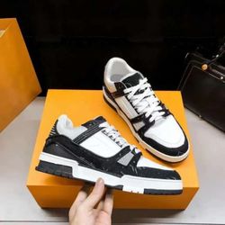 Louis Vuitton Trainers Black And White