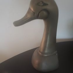 Vintage Solid brass duck 