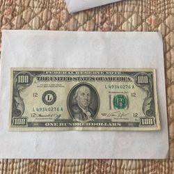 $100 Bill