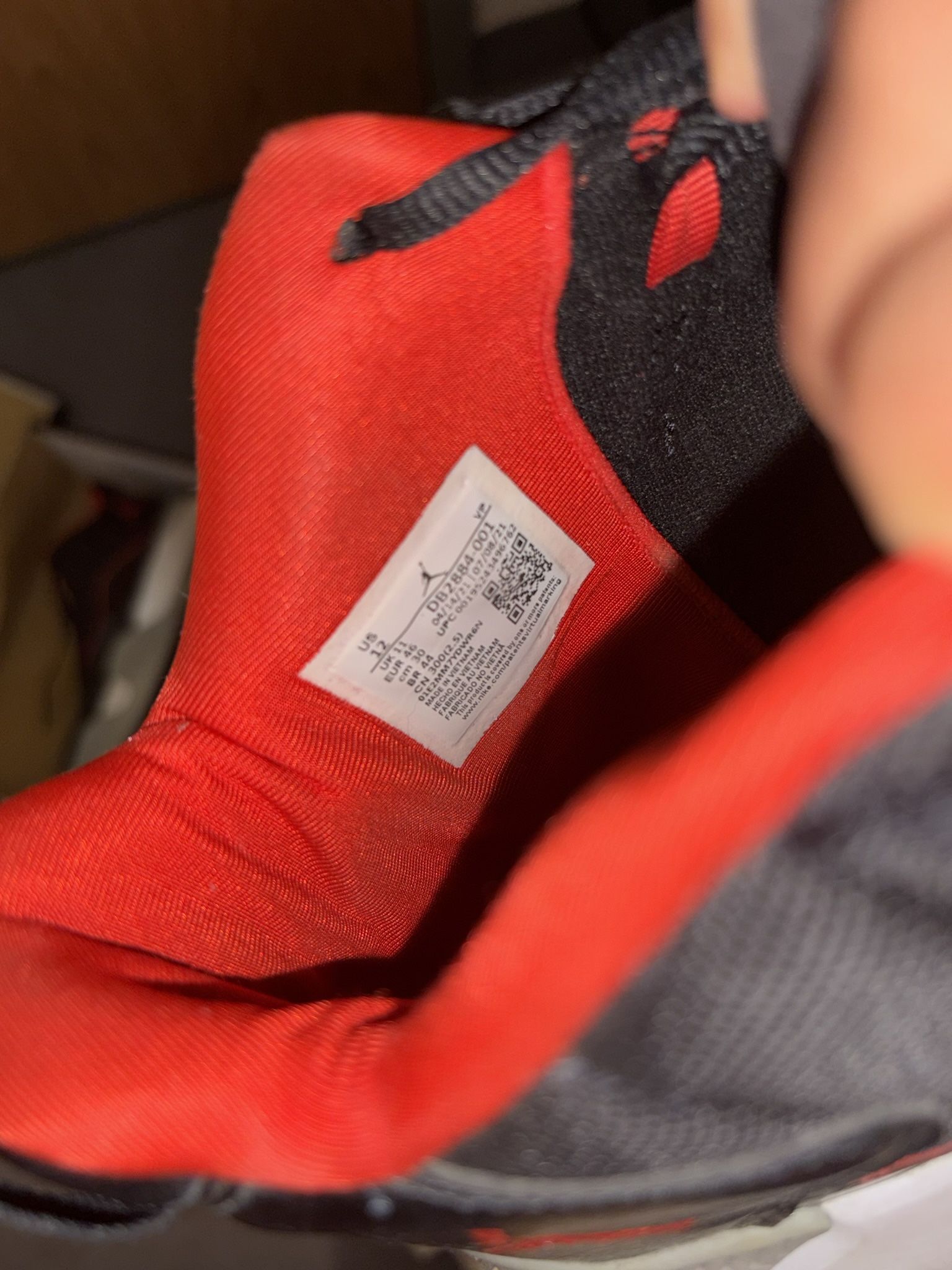 Black A Red Jordan 11 