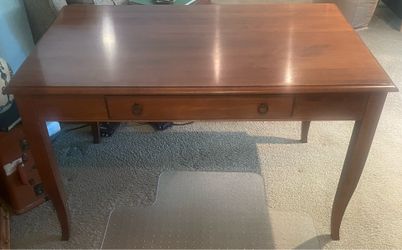 Ethan Allen “Country Crossings” solid wood table / desk / dining table