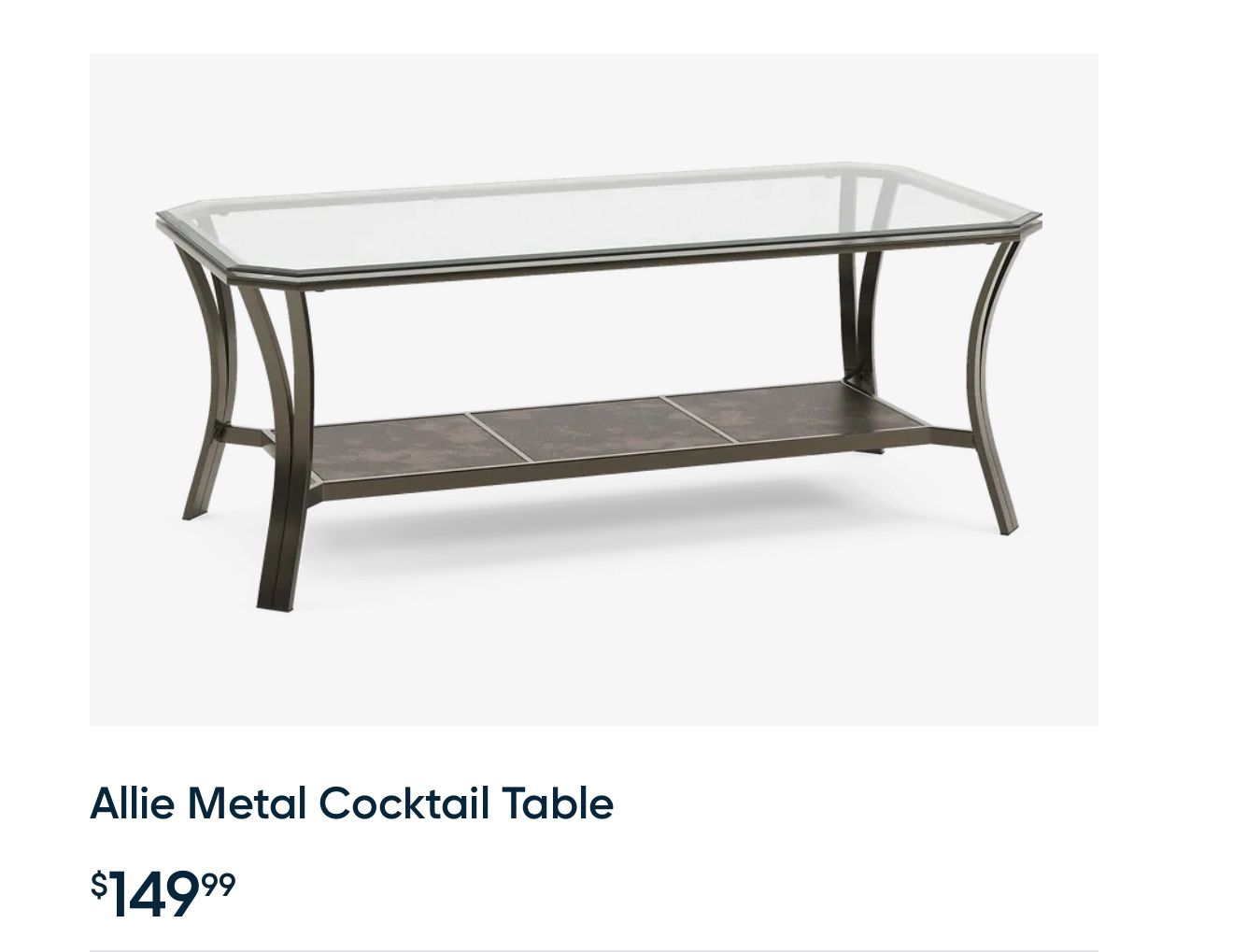 Coffee table and end table