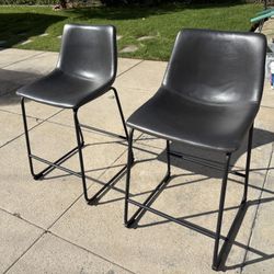 Glamour Home Counter Stool Chairs - Vintage Grey