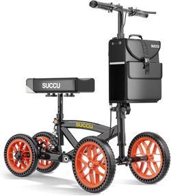 Succu All Terrain Knee Scooter for Adults - 11" PU Wheels