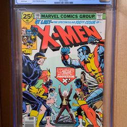 X-Men 100 CGC 5.5 White Pages Old X-Men Vs. New X-Men 