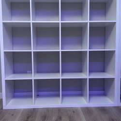 IKEA High-gloss white KALLAX Shelf unit