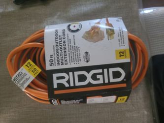 Brand New Indoor Ann Outdoor 12 Gage Extension Cord 3 Outlets 