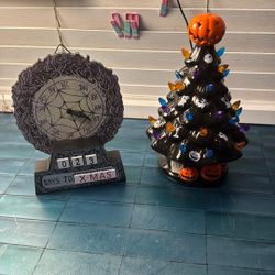 Nightmare Before Christmas Tree And Clock 