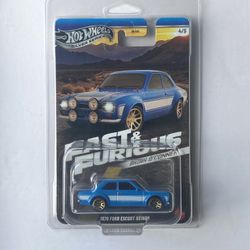 Hot Wheels Silver Series Ford Escort RS1600 Fast & Furious NEW