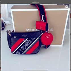 Jet Set Logo Crossbody Bag with Case for Apple Airpods Pro 4 in 1