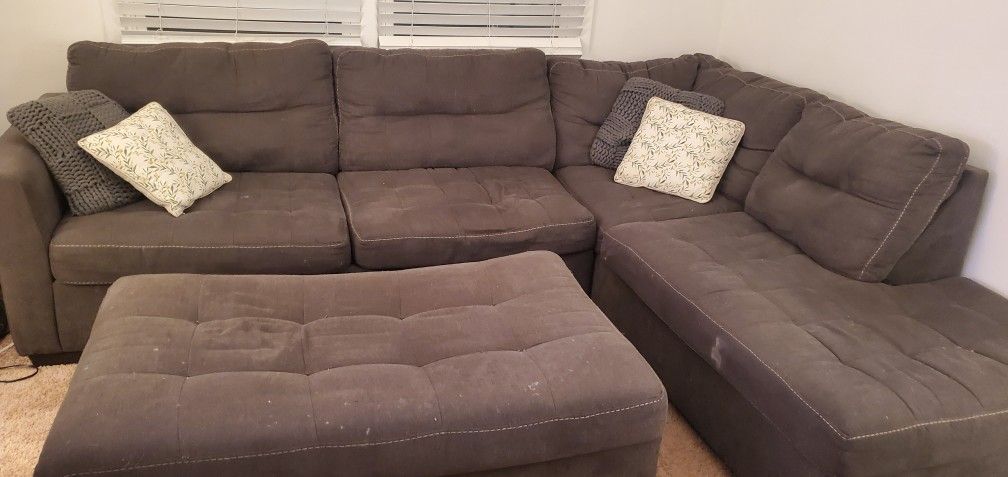 Cozy & Comfy 4-Piece Living Room Set – Recliners, Couch w/ Chaise & Ottoman – Only $500!