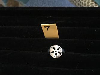 925 sand dollar ring