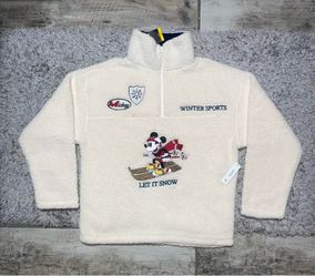 Disney Mickey Mouse Sherpa Quarter-Zip Pullover