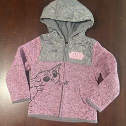 Little Girl 5T Star Wars Baby Yoda Lightweight Jacket