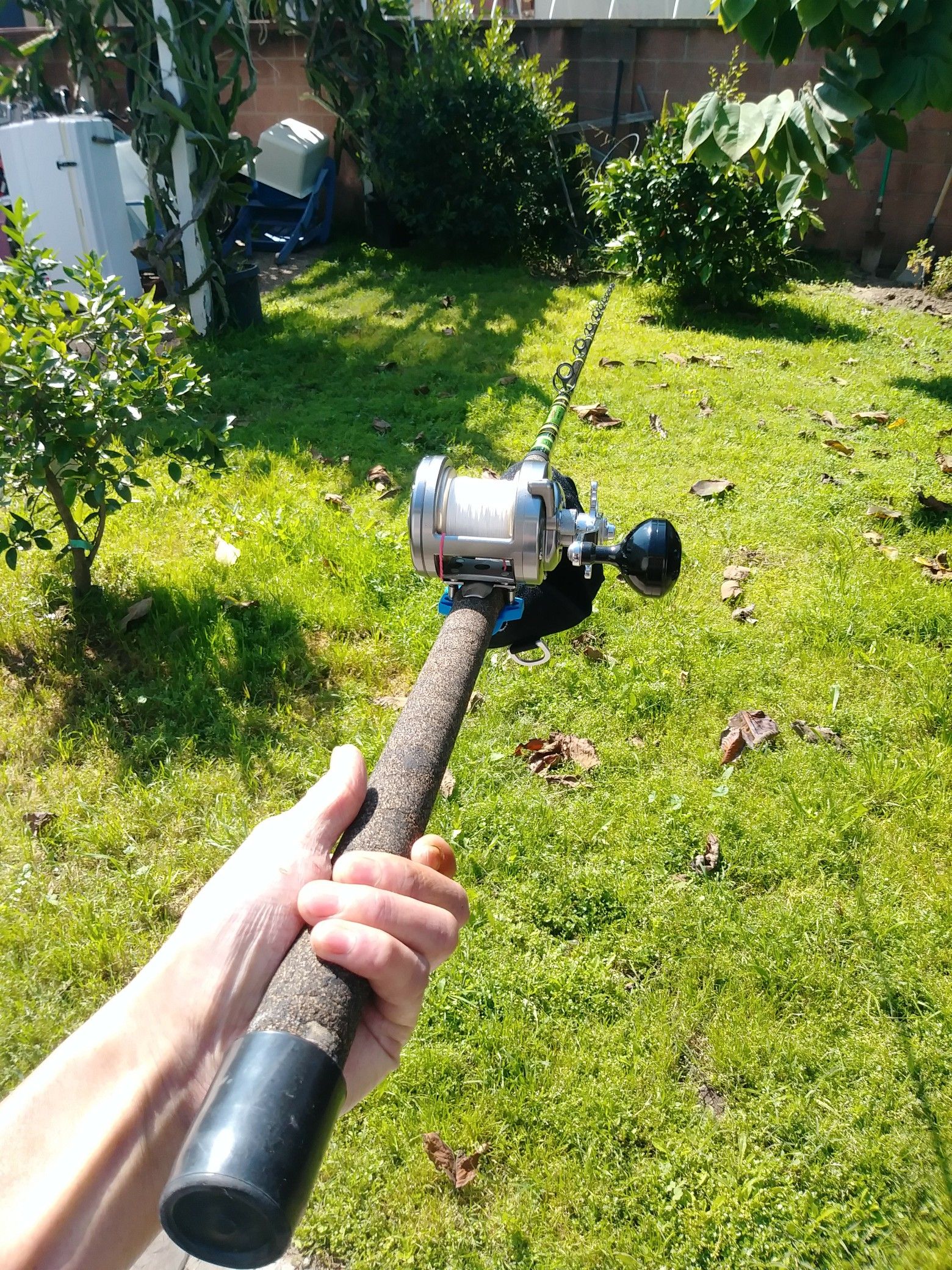 8ft 30-60 jig stick shimano torium 20 fishing reel rod combo