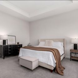 King Size Bed Frame & Mattress 