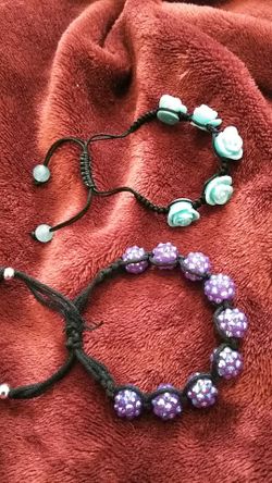 2 Pretty Pull Tie Bracelets