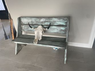 Wood Entry Bench